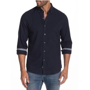Report Collection Solid Slim Fit Flannel Shirt